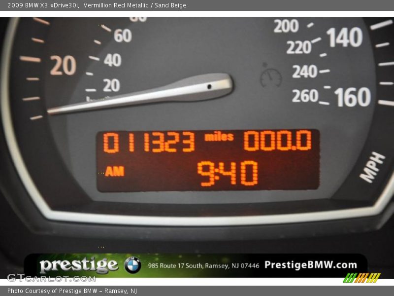 Vermillion Red Metallic / Sand Beige 2009 BMW X3 xDrive30i