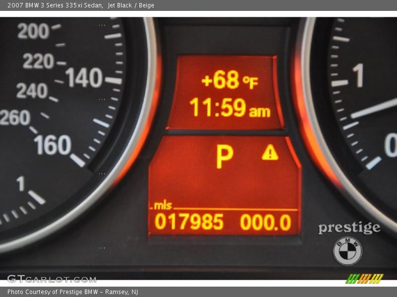 Jet Black / Beige 2007 BMW 3 Series 335xi Sedan