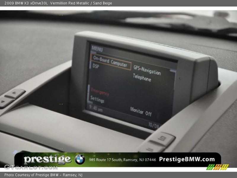 Vermillion Red Metallic / Sand Beige 2009 BMW X3 xDrive30i