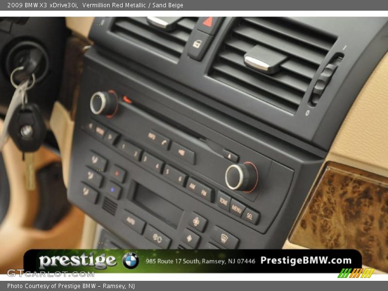 Vermillion Red Metallic / Sand Beige 2009 BMW X3 xDrive30i