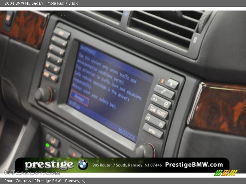 Imola Red / Black 2001 BMW M5 Sedan