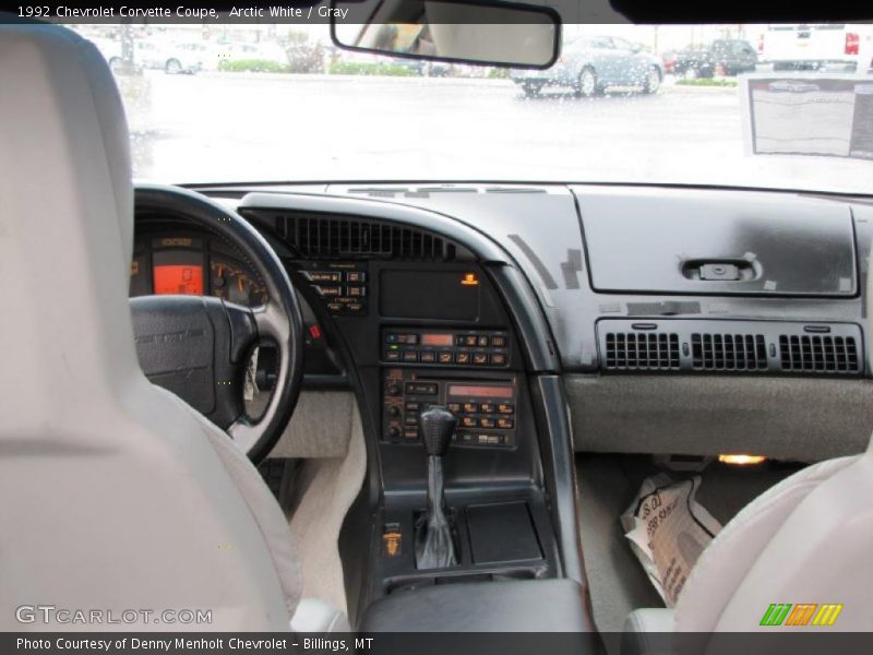 Arctic White / Gray 1992 Chevrolet Corvette Coupe