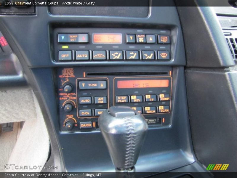 Arctic White / Gray 1992 Chevrolet Corvette Coupe