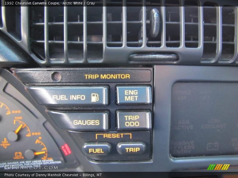 Arctic White / Gray 1992 Chevrolet Corvette Coupe