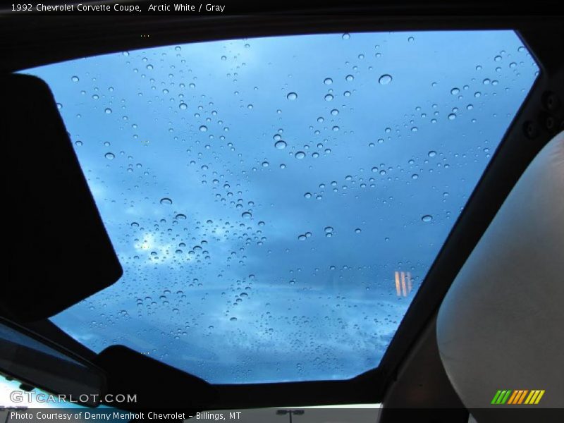 Arctic White / Gray 1992 Chevrolet Corvette Coupe