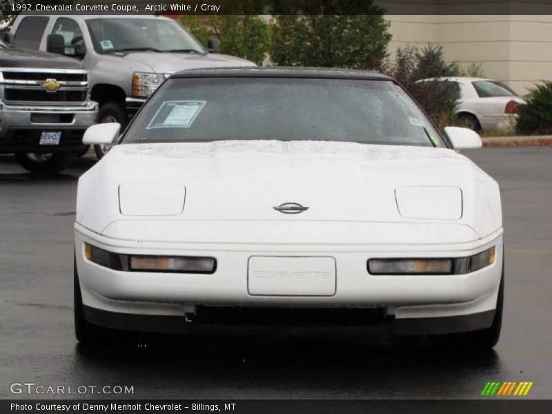 Arctic White / Gray 1992 Chevrolet Corvette Coupe