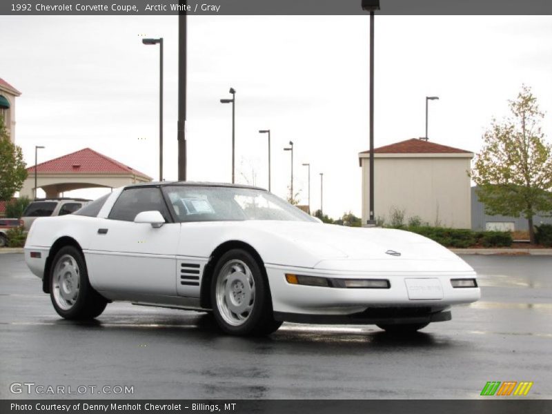 Arctic White / Gray 1992 Chevrolet Corvette Coupe