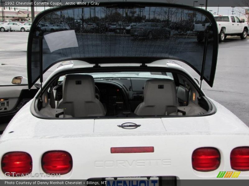 Arctic White / Gray 1992 Chevrolet Corvette Coupe