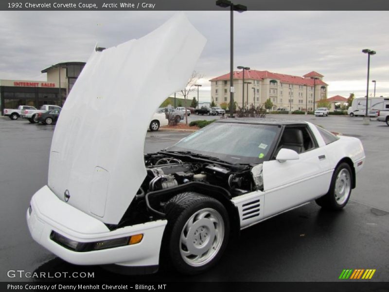 Arctic White / Gray 1992 Chevrolet Corvette Coupe
