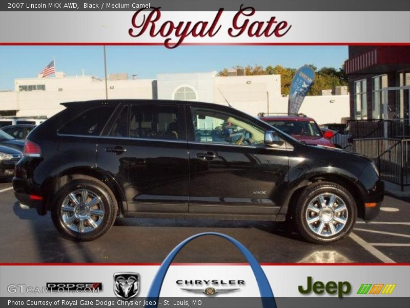 Black / Medium Camel 2007 Lincoln MKX AWD
