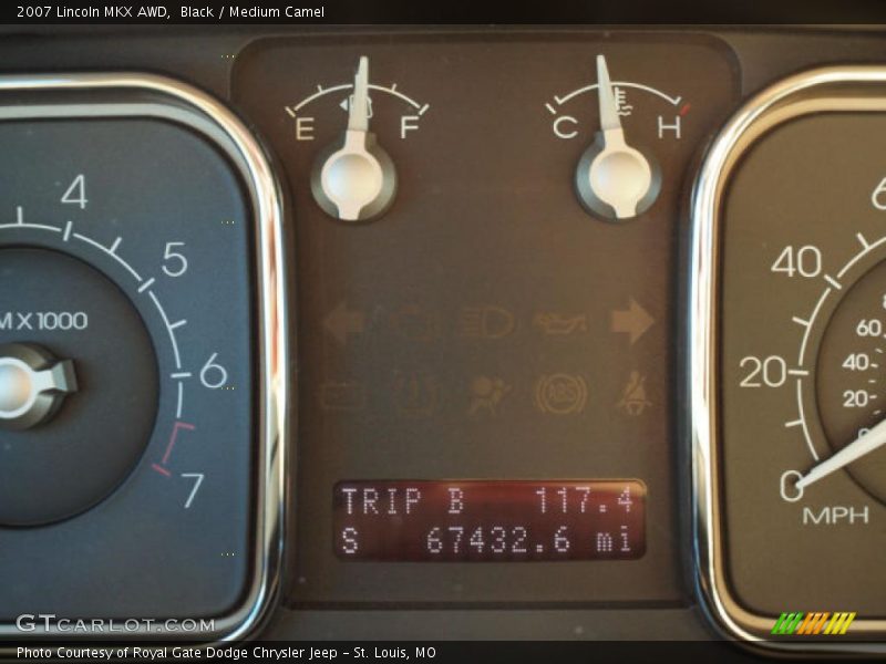 Black / Medium Camel 2007 Lincoln MKX AWD