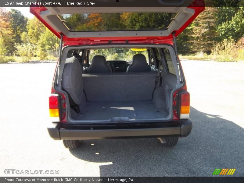 Flame Red / Grey 1997 Jeep Cherokee Sport 4x4