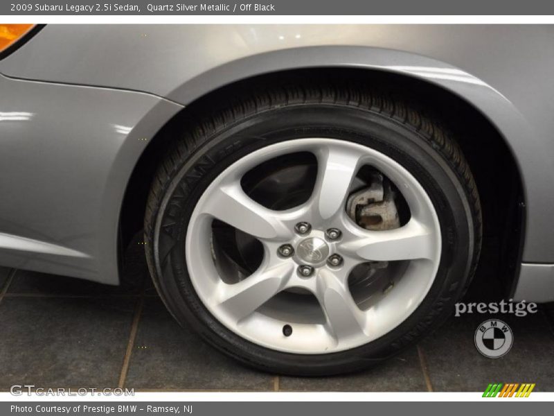 Quartz Silver Metallic / Off Black 2009 Subaru Legacy 2.5i Sedan