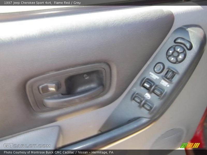 Flame Red / Grey 1997 Jeep Cherokee Sport 4x4