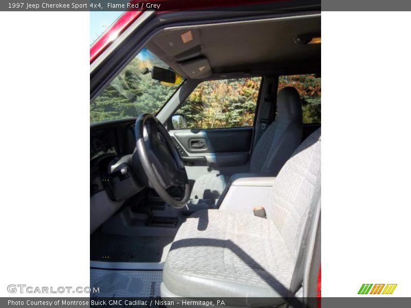 Flame Red / Grey 1997 Jeep Cherokee Sport 4x4