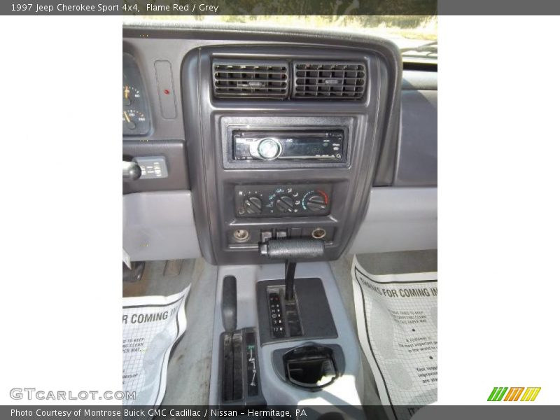 Flame Red / Grey 1997 Jeep Cherokee Sport 4x4