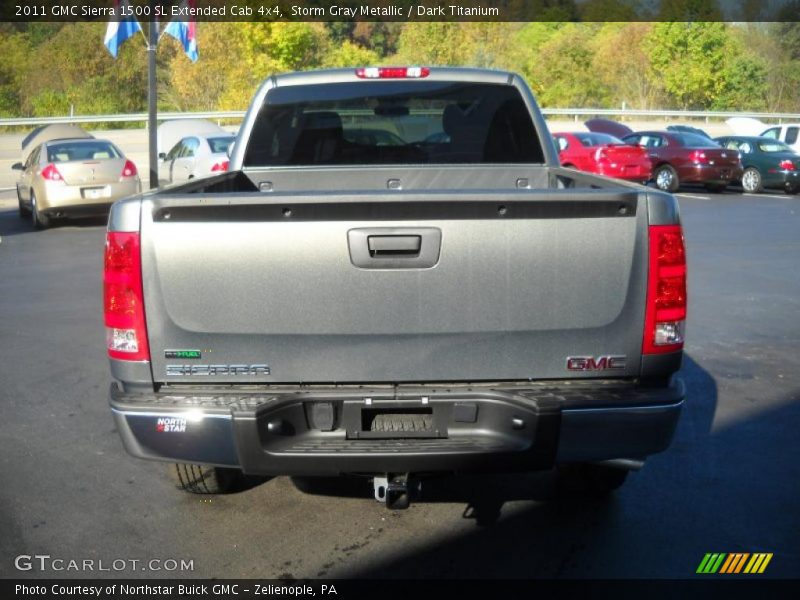 Storm Gray Metallic / Dark Titanium 2011 GMC Sierra 1500 SL Extended Cab 4x4