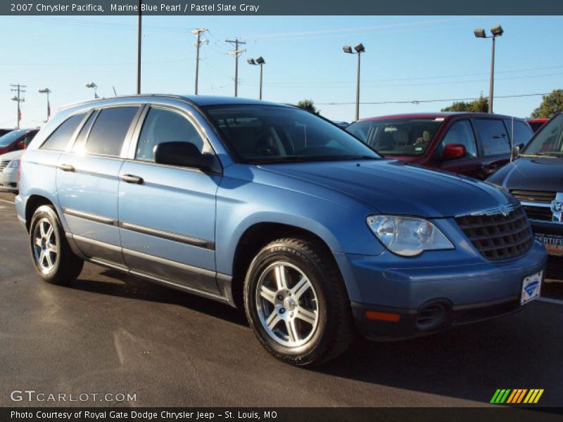 Marine Blue Pearl / Pastel Slate Gray 2007 Chrysler Pacifica