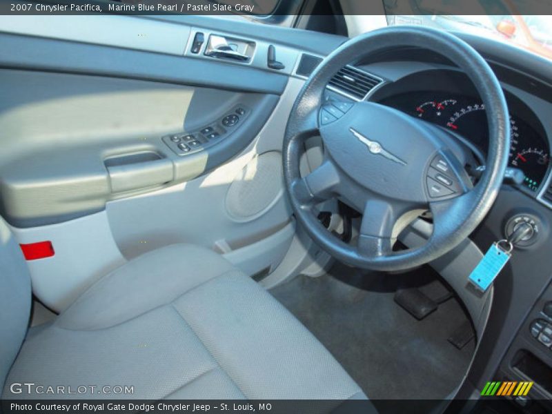 Marine Blue Pearl / Pastel Slate Gray 2007 Chrysler Pacifica
