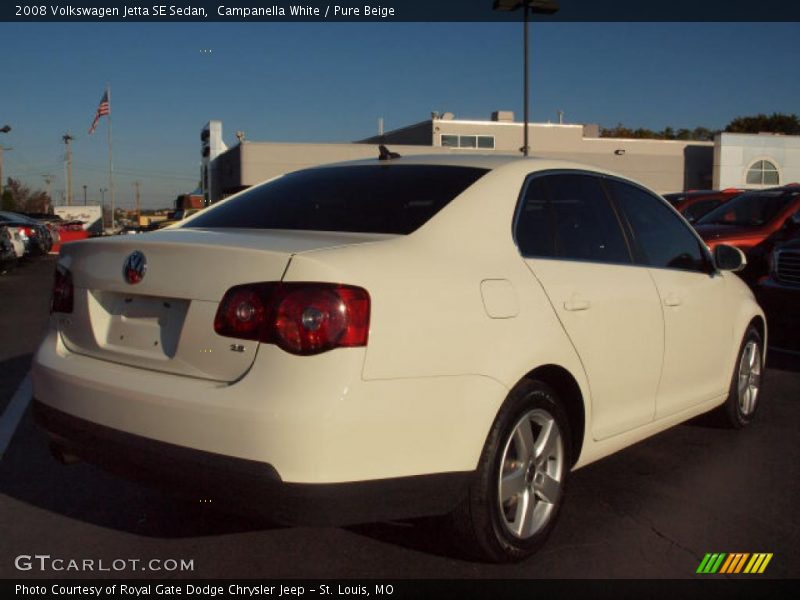 Campanella White / Pure Beige 2008 Volkswagen Jetta SE Sedan