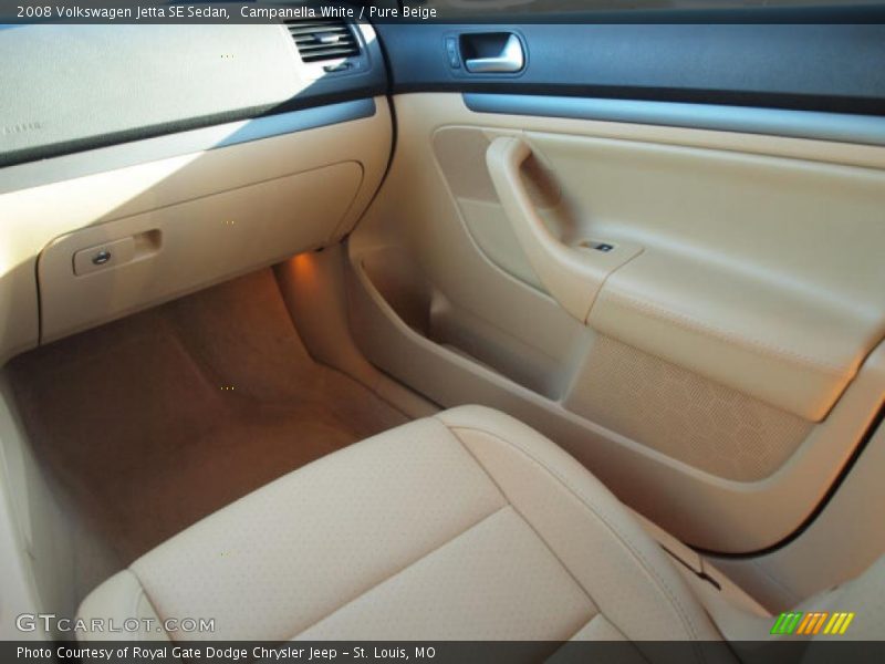 Campanella White / Pure Beige 2008 Volkswagen Jetta SE Sedan