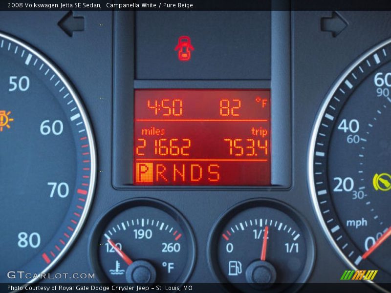 Campanella White / Pure Beige 2008 Volkswagen Jetta SE Sedan