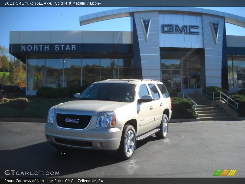 Gold Mist Metallic / Ebony 2011 GMC Yukon SLE 4x4