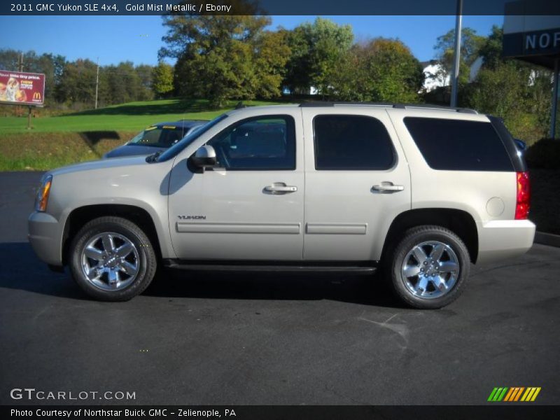 Gold Mist Metallic / Ebony 2011 GMC Yukon SLE 4x4