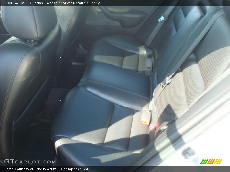 Alabaster Silver Metallic / Ebony 2008 Acura TSX Sedan