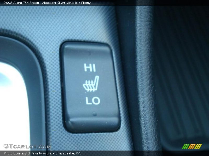 Alabaster Silver Metallic / Ebony 2008 Acura TSX Sedan