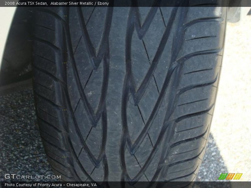 Alabaster Silver Metallic / Ebony 2008 Acura TSX Sedan