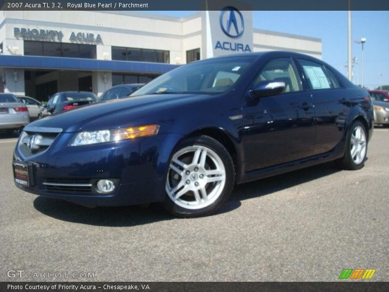Royal Blue Pearl / Parchment 2007 Acura TL 3.2