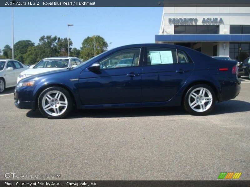 Royal Blue Pearl / Parchment 2007 Acura TL 3.2