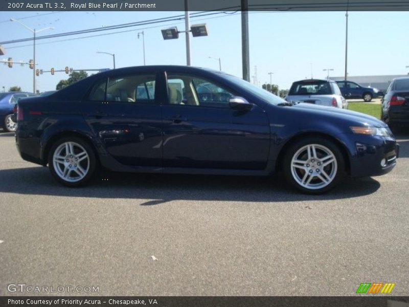 Royal Blue Pearl / Parchment 2007 Acura TL 3.2