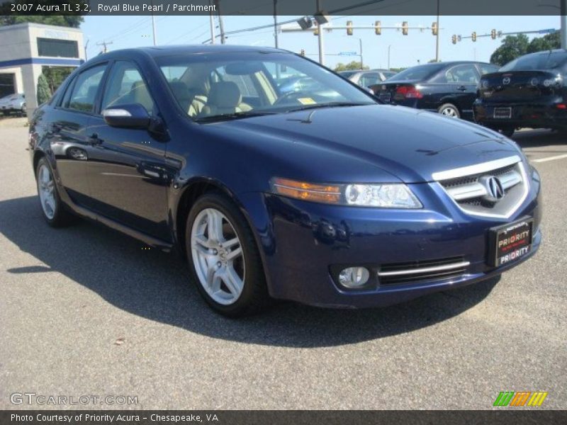 Royal Blue Pearl / Parchment 2007 Acura TL 3.2