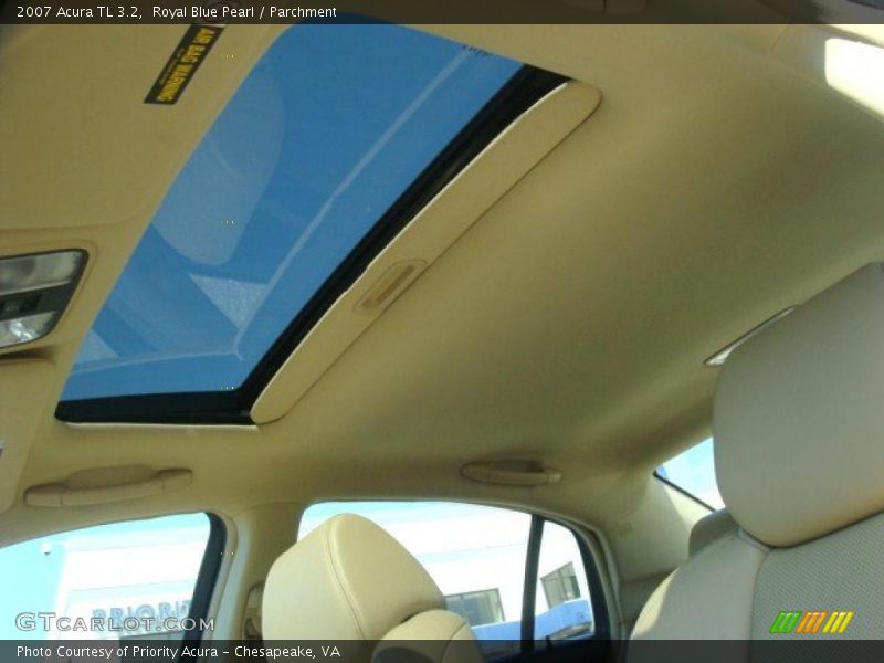 Royal Blue Pearl / Parchment 2007 Acura TL 3.2
