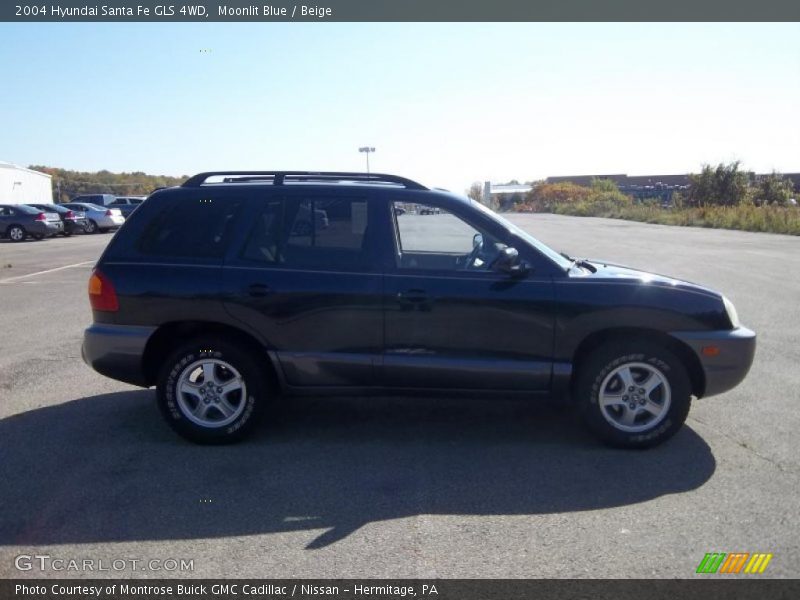 Moonlit Blue / Beige 2004 Hyundai Santa Fe GLS 4WD