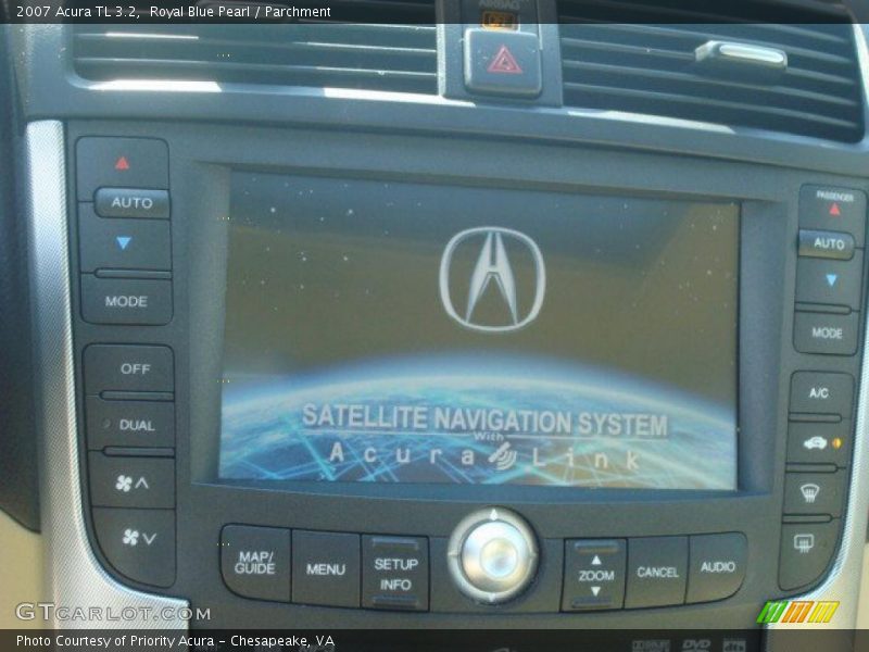 Royal Blue Pearl / Parchment 2007 Acura TL 3.2