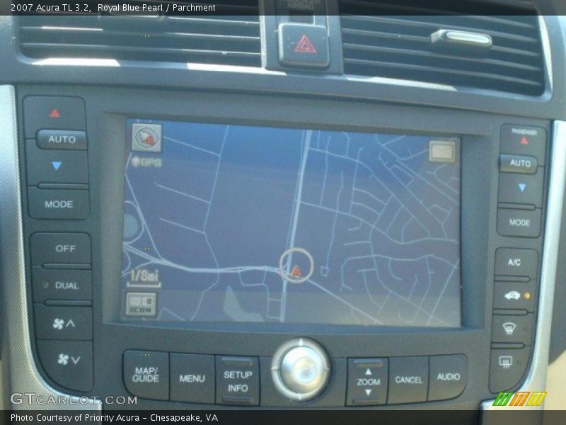 Royal Blue Pearl / Parchment 2007 Acura TL 3.2