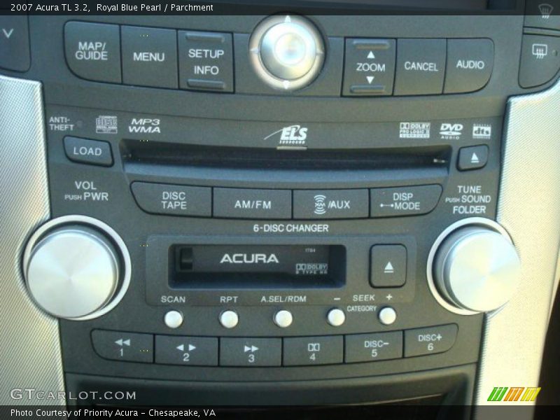 Royal Blue Pearl / Parchment 2007 Acura TL 3.2
