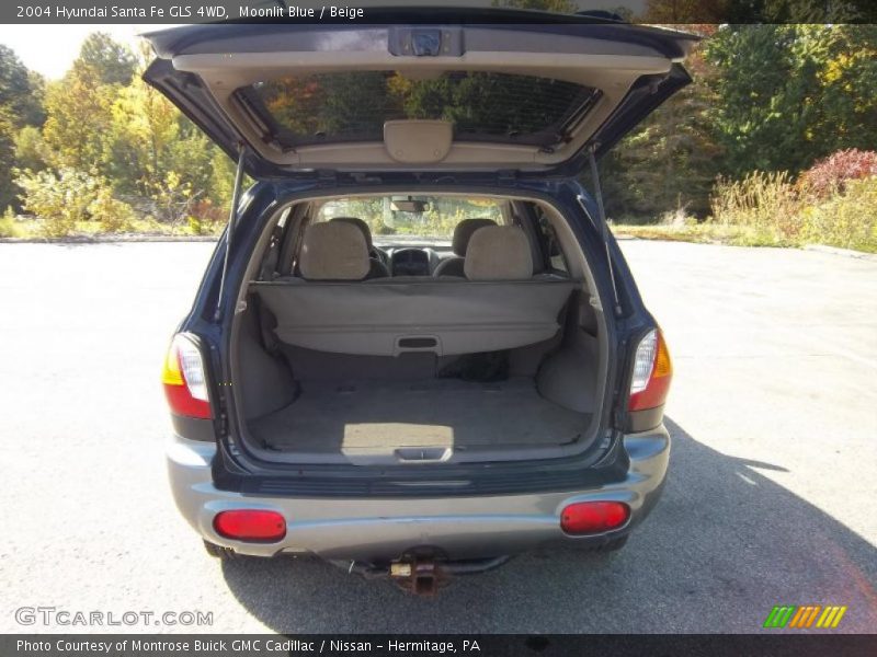 Moonlit Blue / Beige 2004 Hyundai Santa Fe GLS 4WD