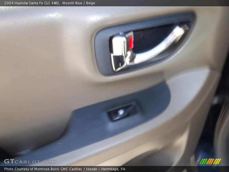 Moonlit Blue / Beige 2004 Hyundai Santa Fe GLS 4WD