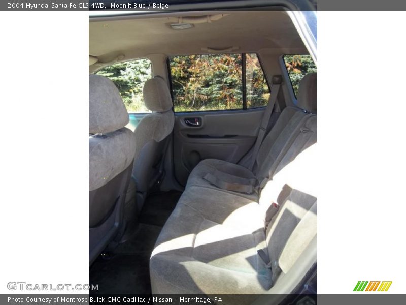 Moonlit Blue / Beige 2004 Hyundai Santa Fe GLS 4WD