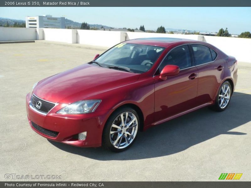 Matador Red Mica / Black 2006 Lexus IS 350