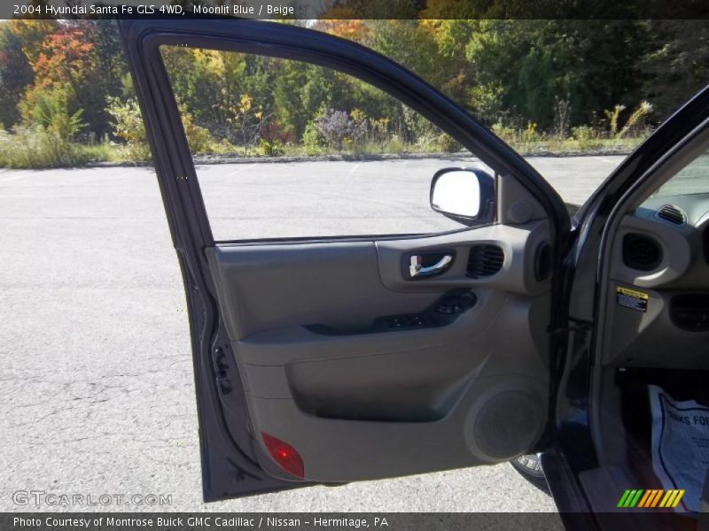 Moonlit Blue / Beige 2004 Hyundai Santa Fe GLS 4WD