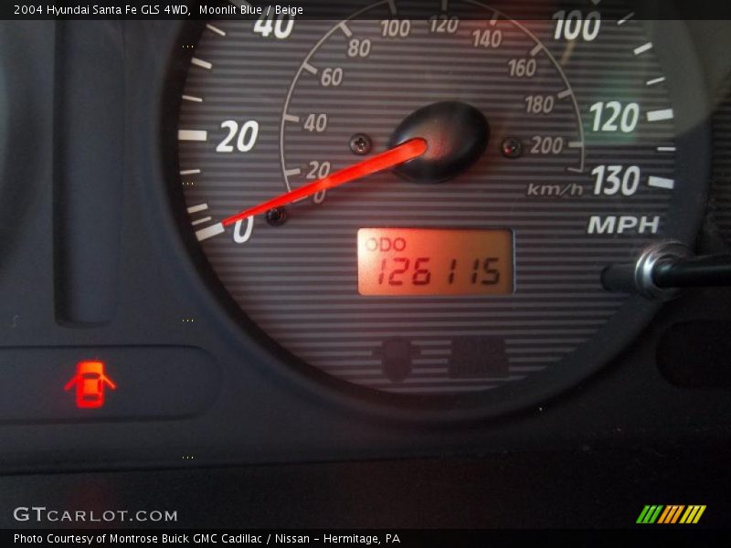 Moonlit Blue / Beige 2004 Hyundai Santa Fe GLS 4WD