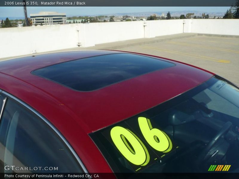 Matador Red Mica / Black 2006 Lexus IS 350