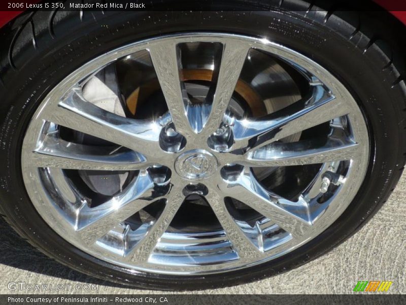 Matador Red Mica / Black 2006 Lexus IS 350