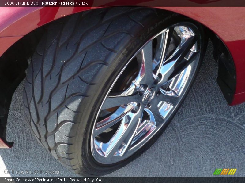 Matador Red Mica / Black 2006 Lexus IS 350
