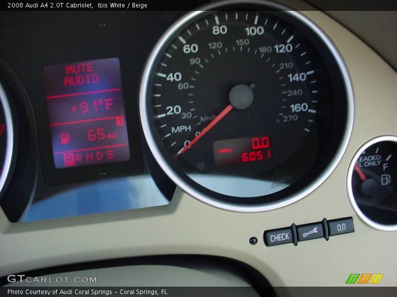 Ibis White / Beige 2008 Audi A4 2.0T Cabriolet